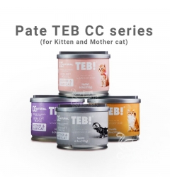 Pate TEB CC Series 195gr cho mèo con và mèo mẹ (tặng muỗng)