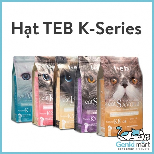Thức ăn cho mèo hạt Teb K-Series K5 (Cho mèo trưởng thành)
