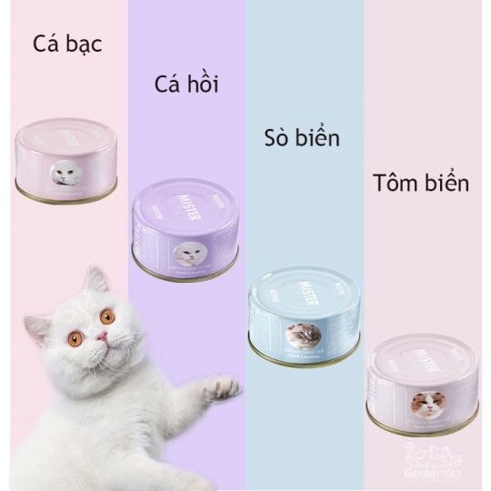 Thịt đóng hộp cho mèo Mister Donut G cao cấp giàu dinh dưỡng