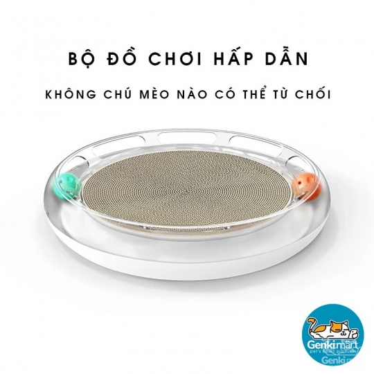 Bàn cào móng Petkit kết hợp bóng đồ chơi