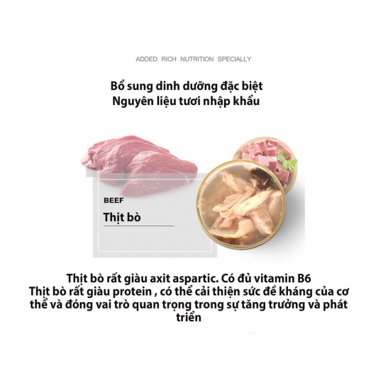 Thịt hầm dinh dưỡng cao cấp cho mèo Mister Donut J