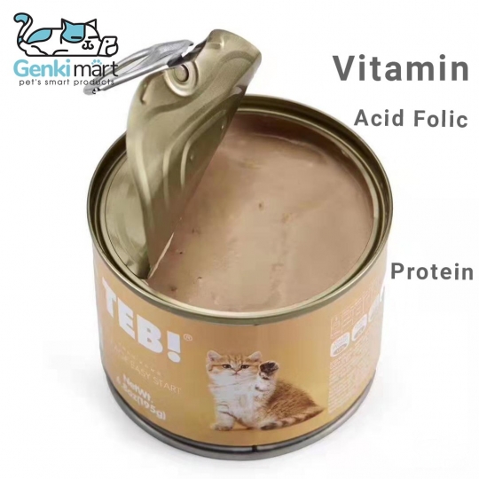 Pate TEB CC Series 195gr cho mèo con và mèo mẹ (tặng muỗng)