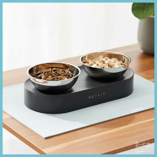 Chén ăn Petkit inox 304 kháng khuẩn điều chỉnh được độ nghiêng