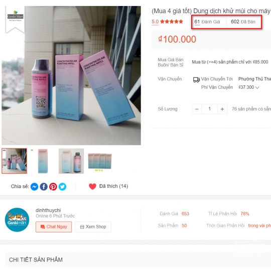 (Mua 4 giá tốt) Dung dịch khử mùi cho máy dọn vệ sinh Petkit Pura X
